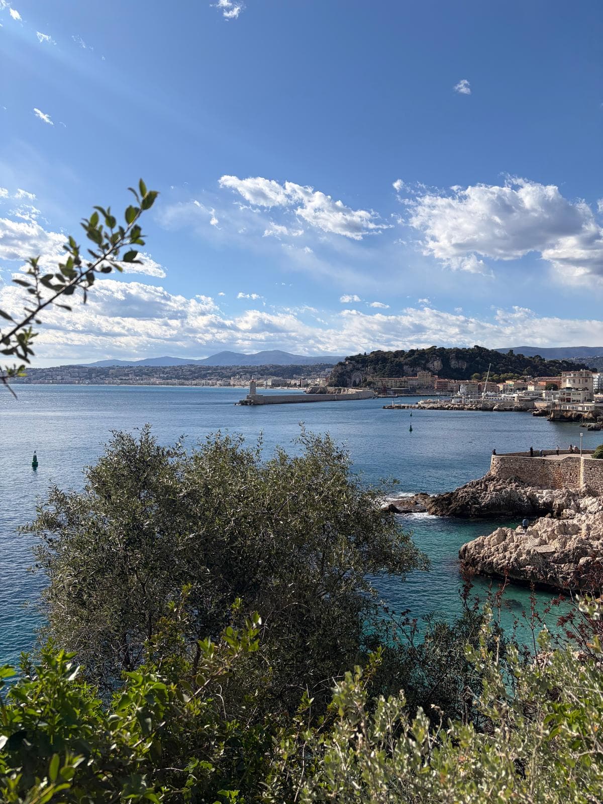 Nice, Promenade des Anglais and the Baie des Anges on the French Riviera